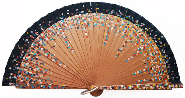 Modern Hand Fan Dots