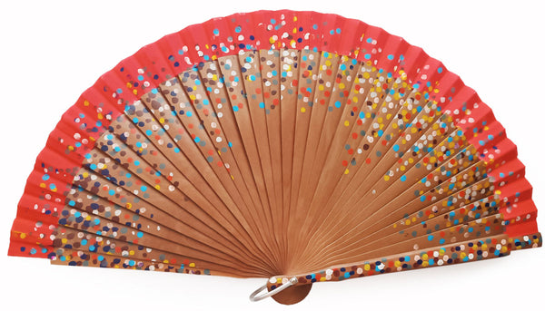 Modern Hand Fan Dots R