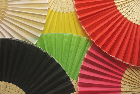 25 pieces Bamboo Folding Fans