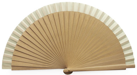 10 pieces Natural Wood Fans